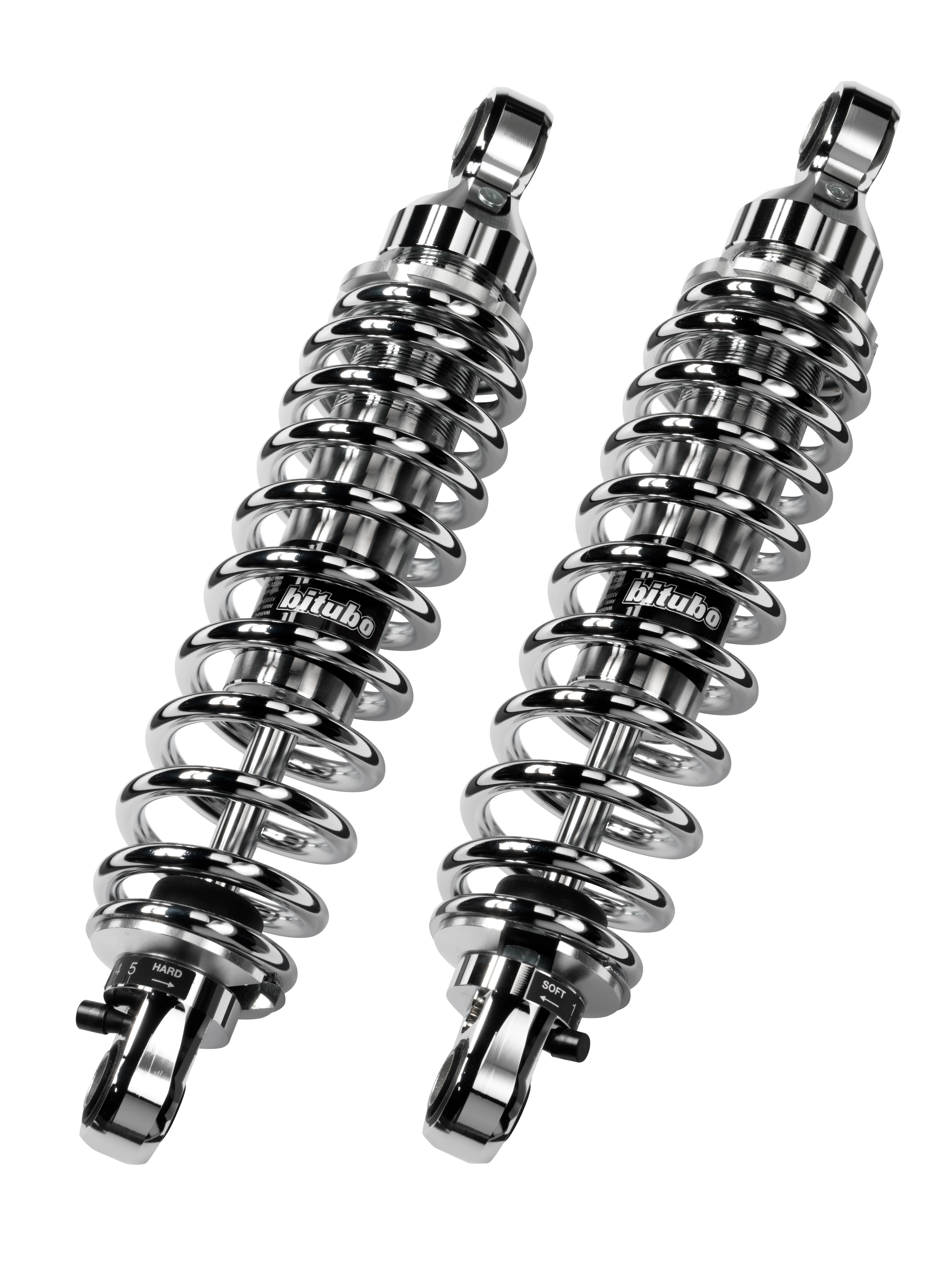 Rear twinshock BITUBO adjustable: spring preload CHROME EDITION