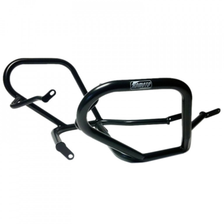 Engine guards RDMOTO CF28KD matt black without strut under the headlight for HONDA XL 650 V Transalp 2000-2007