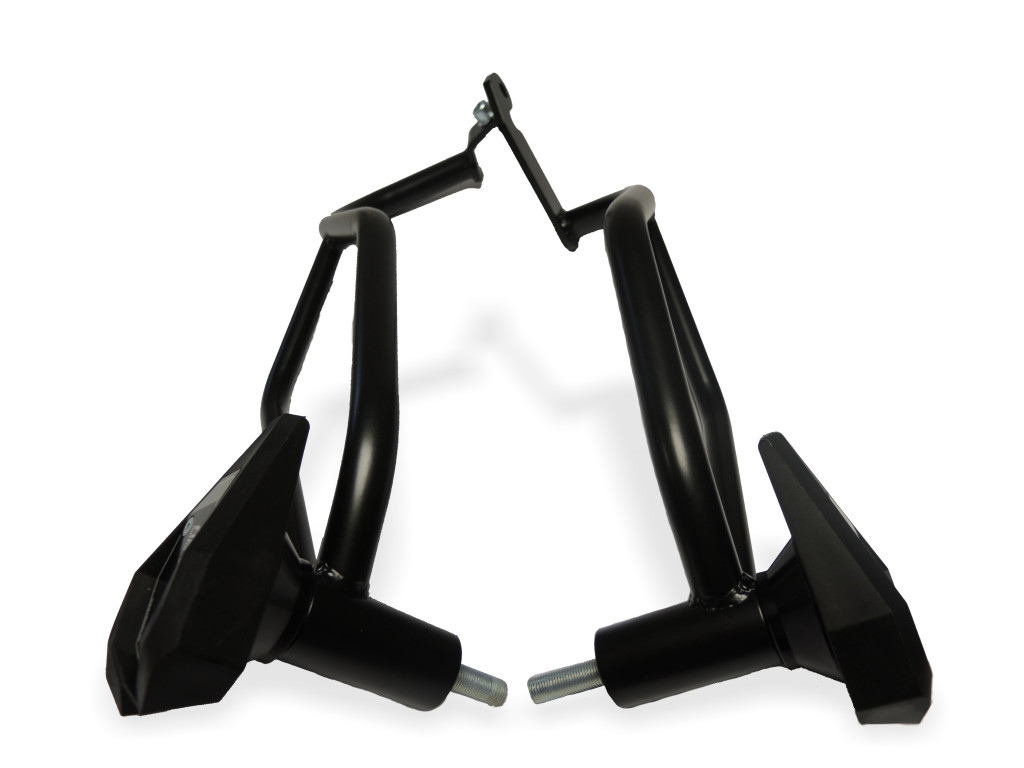 Engine guards RDMOTO CF79KD matt black with slider SL01