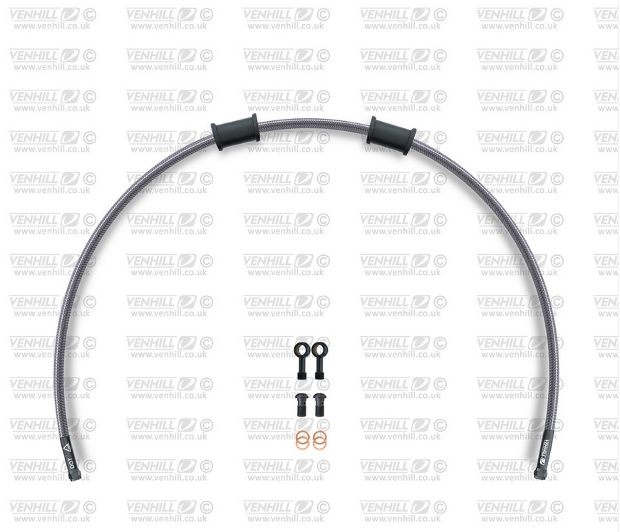 Clutch hose kit Venhill POWERHOSEPLUS HON-7012CB (1 hose in kit) Clear hoses, black fittings