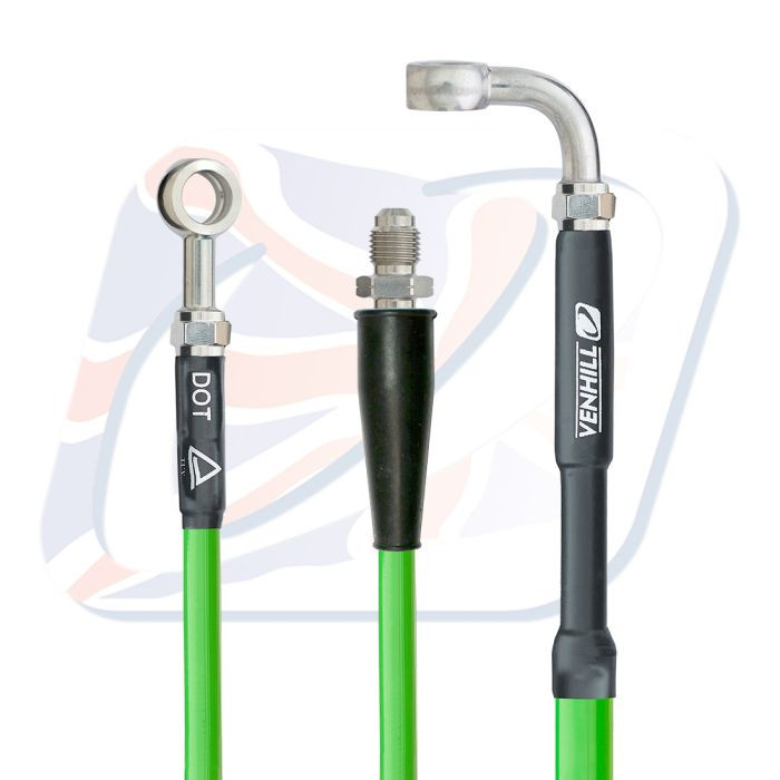 Rear brake hose Venhill K02-2-032/P-GR Green