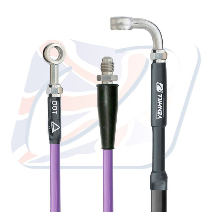 Rear brake hose Venhill K02-2-032/P-PU Purple