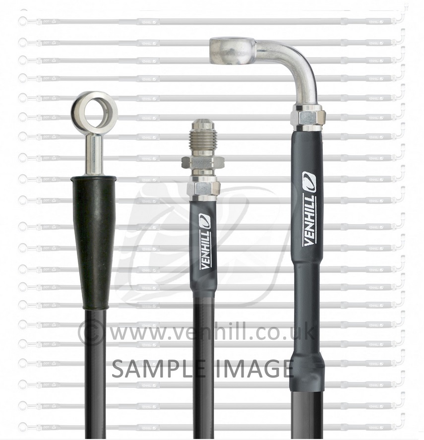 Front brake hose Venhill T01-1-104/P-BK Crni