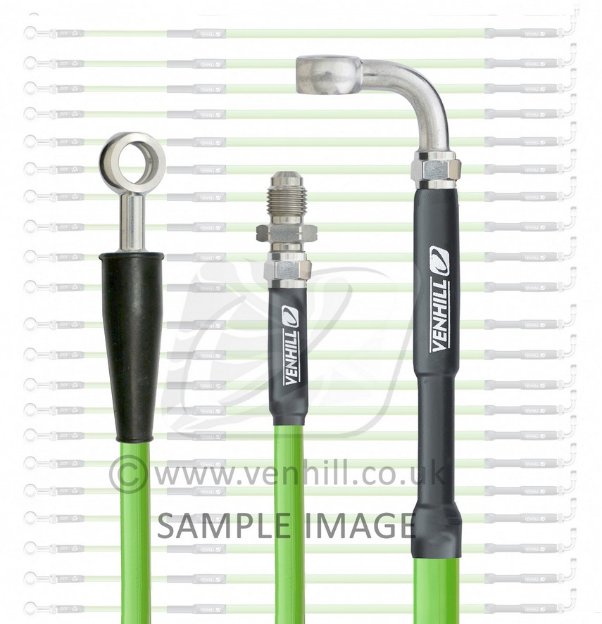 Front brake hose Venhill T01-1-104/P-GR Green