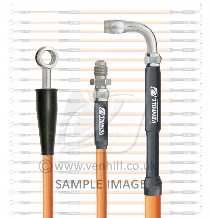 Front brake hose Venhill T01-1-104/P-OR Orange