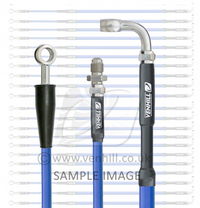 Front brake hose Venhill T01-1-104/P-SB Solid blue
