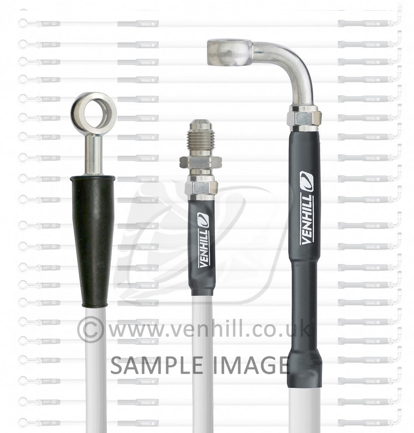 Front brake hose Venhill T01-1-104/P-WT White