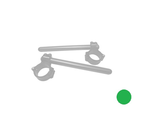 Pair of raised clip-on ACCOSSATO CP004 + 20 mm 10 degrees inclination, green