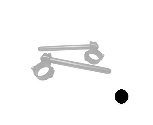 Pair of raised clip-on ACCOSSATO CP004 + 20 mm 10 degrees inclination, black