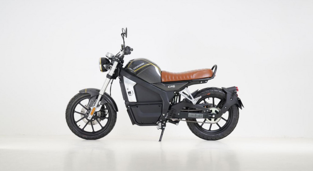 Electric motorcycle HORWIN CR6 CARBONE 600100 72V/53AH 95kmh Black/Carbon color