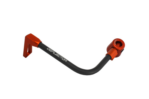 Lever guard ACCOSSATO DE002 with black hose and joint left, aluminium