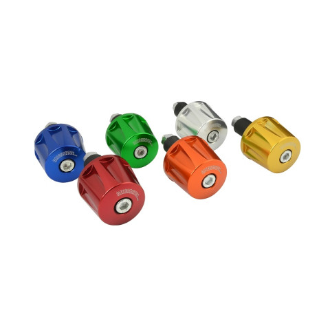 Handlebar ends (pair) ACCOSSATO TK001 for handlebars with inner diameter 12 mm - 20 mm crven