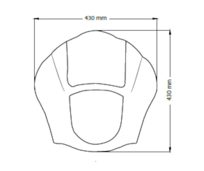 Semifairing CUSTOMACCES JAX CUP009H smoke