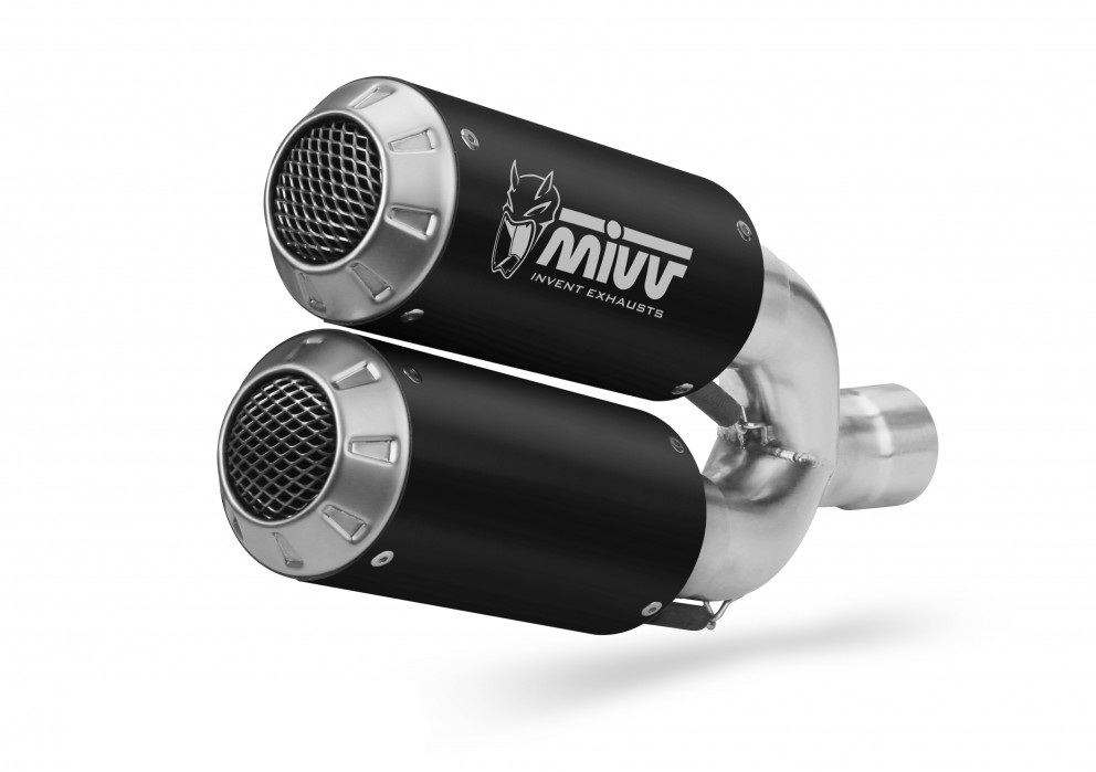 2 Silencers kit MIVV MK3 D.040.SM3B Steel black