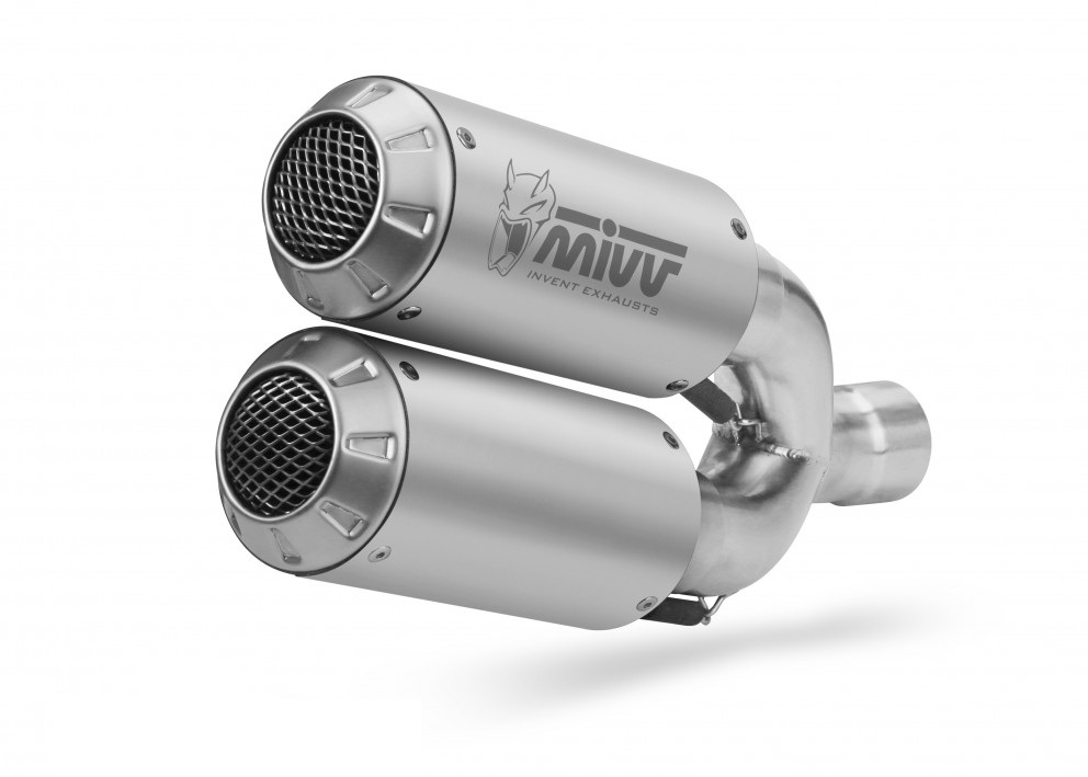 2 Silencers kit MIVV MK3 D.040.SM3X Stainless Steel