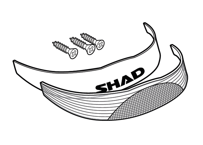 Reflector SHAD D1B291CAR white for SH29