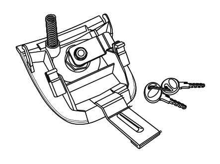 Locking mechanism SHAD D1B29MAR for SH26 and SH29