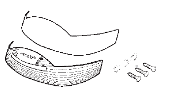 Reflector SHAD D1B371CAPR for SH37 painted