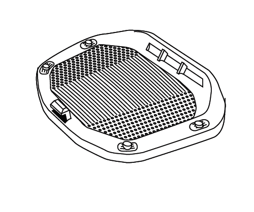 Top case plate SHAD D1B37PAR for SH37