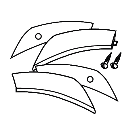 Reflector SHAD D1B43CAR crven for SH43