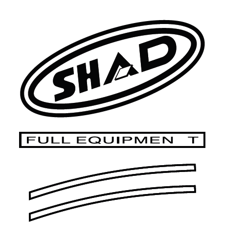 Stickers SHAD D1B43ETR for SH43 crven