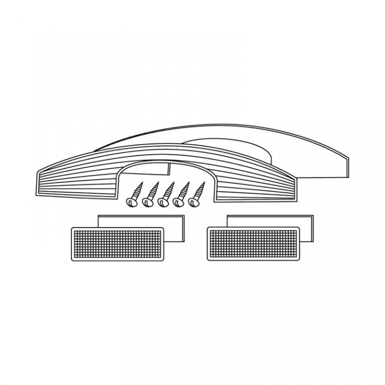 Reflector SHAD D1B451CAR for SH45 white