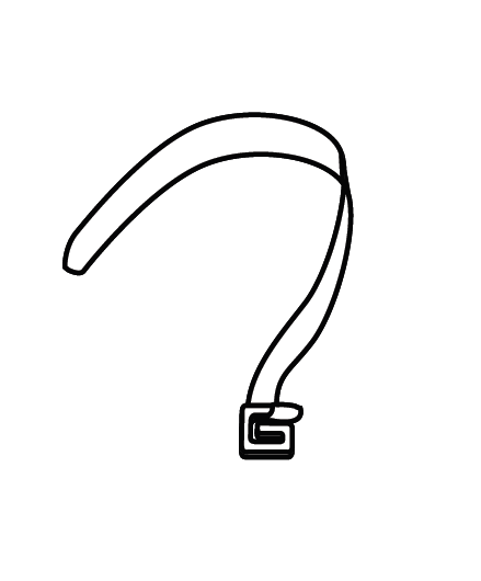Securing straps SHAD D1B45CGR for SH45