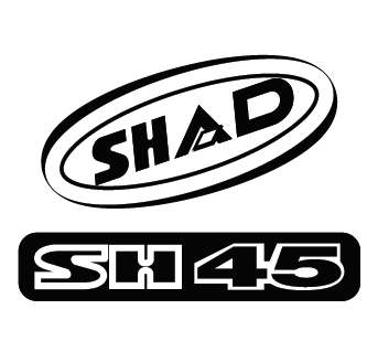Stickers SHAD D1B45ETR for SH45 crven