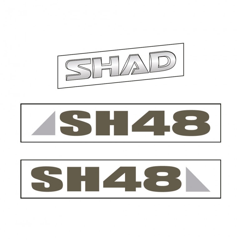Stickers SHAD D1B481ETR for SH48 dark grey
