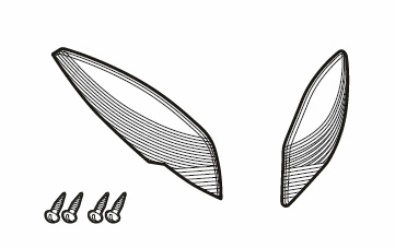 Reflector SHAD D1B48CAR for SH48 white