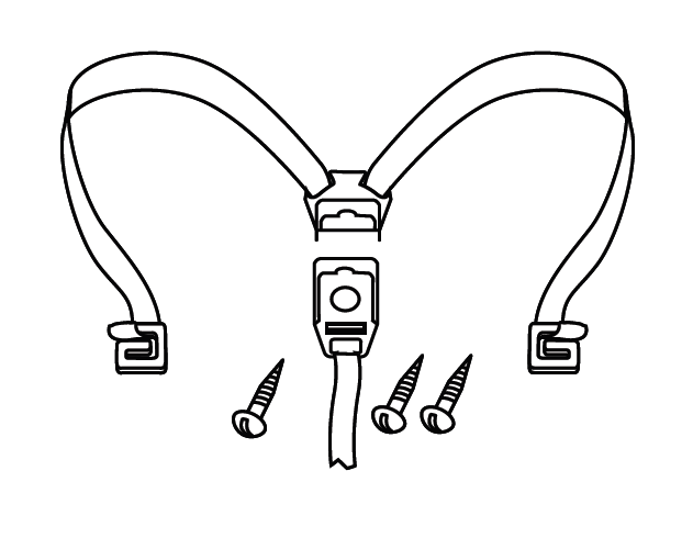 Securing straps SHAD D1B36CGR for SH35 and SH36