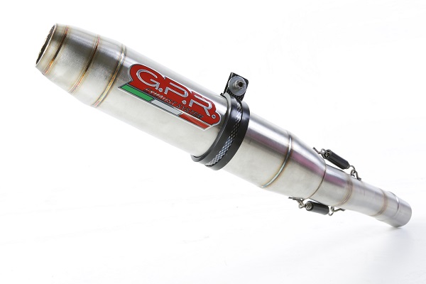 Slip-on exhaust GPR DEEPTONE S.191.DE Brushed Stainless steel including removable db killer and link pipe