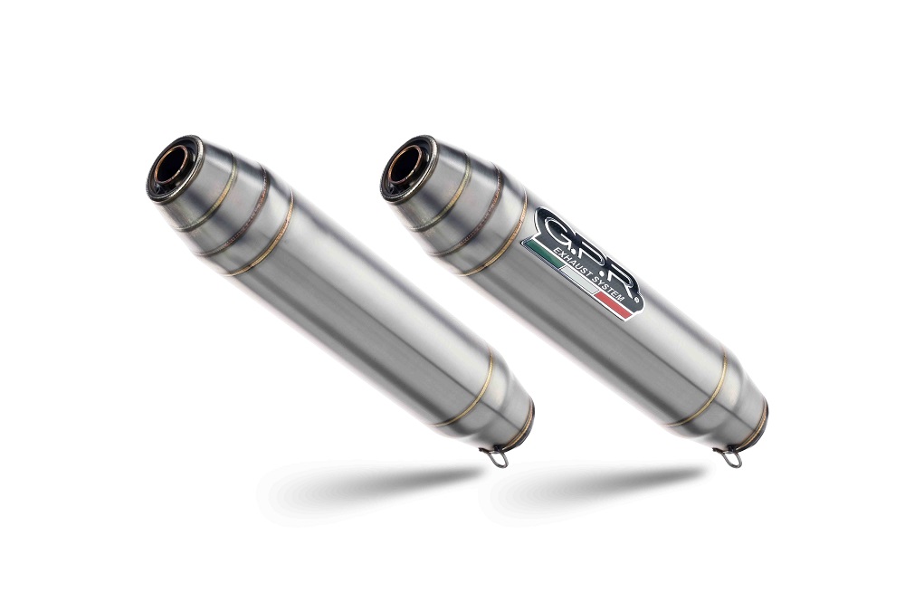 Dual slip-on exhaust GPR DEEPTONE BL.4.RE.1.DE Brushed Stainless steel