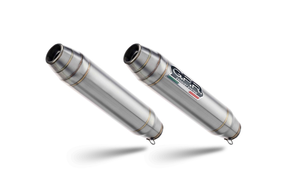 Dual slip-on exhaust GPR DEEPTONE INOX ROY.7.RACEDB.DE Brushed Stainless steel