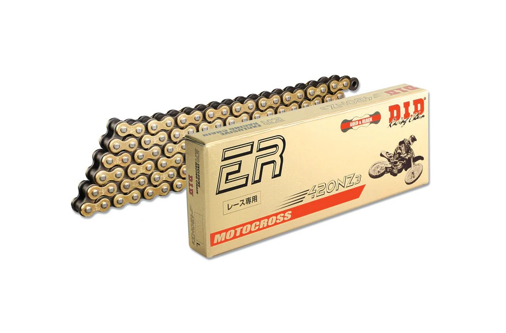 Chain kit D.I.D Chain - Zlat chain 420 NZ, Non-sealed, CHK front sprocket SUPERSPROX, CHK rear sprocket SUPERSPROX for SUZUKI RM 100 2003