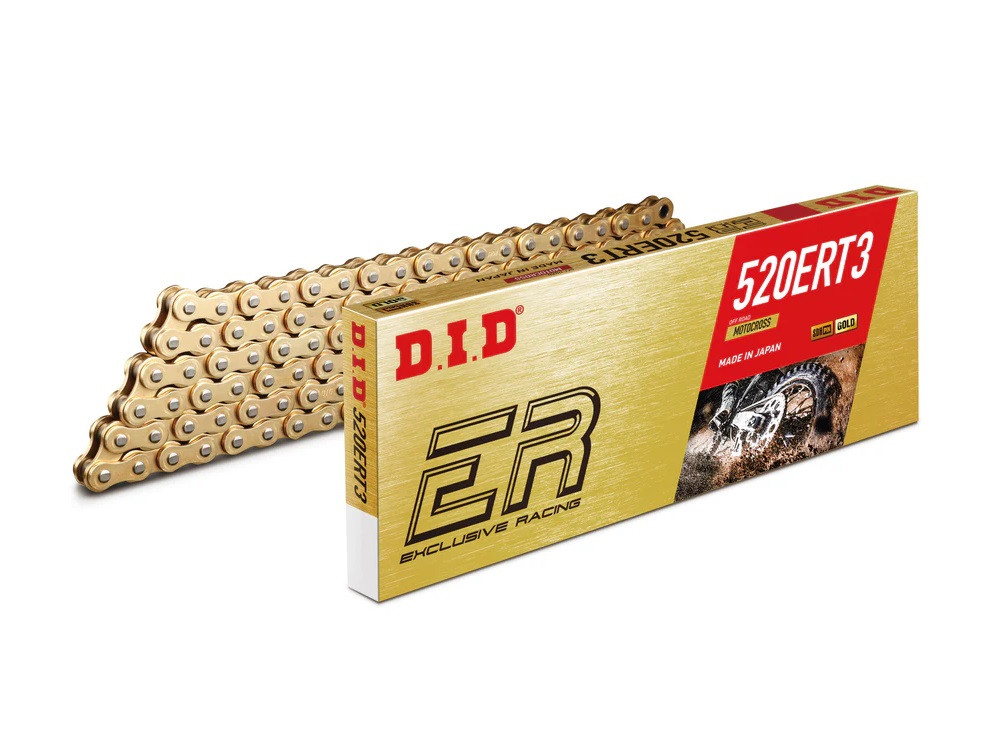 Chain kit D.I.D Chain - Zlat chain 520 ERT, Non-sealed, CHK front sprocket SUPERSPROX, CHK rear sprocket SUPERSPROX for YAMAHA WR 250 1997