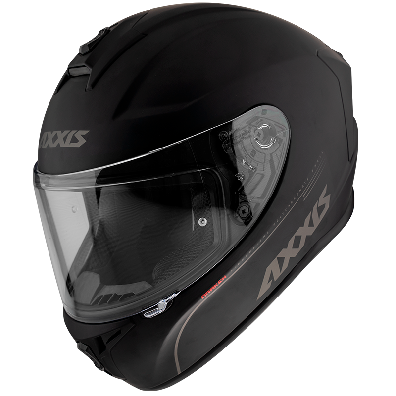 FULL FACE helmet AXXIS DRAKEN ABS solid black matt S