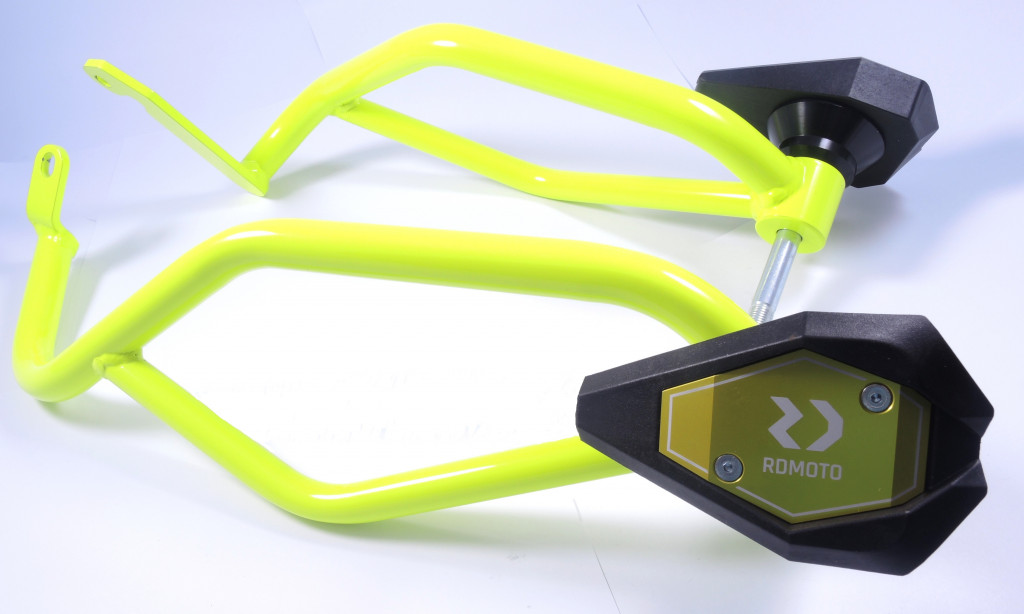 Engine guards RDMOTO CF79Y yellow with slider SL01