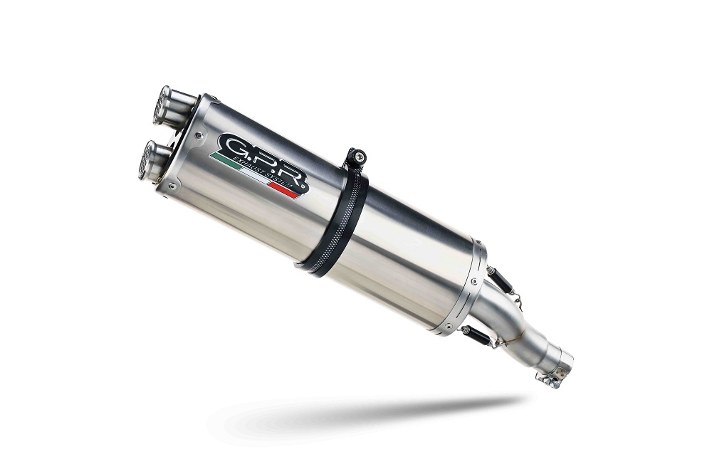 Slip-on exhaust GPR DUAL INOX BE.25.1.DUAL.IO Matte Inox