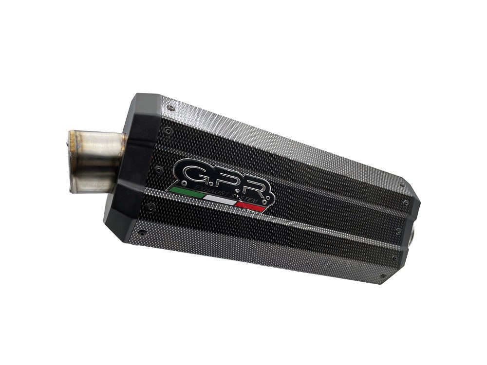 Slip-on exhaust GPR DUNE BMW.94.DNPO Brushed Stainless steel including removable db killer and link pipe