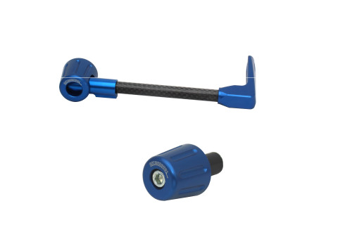 Lever guard in Carbon + left end ACCOSSATO DE009 with black hose and joint right