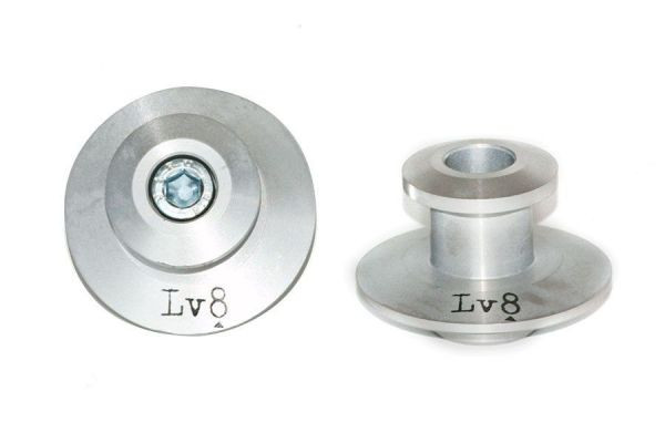Aluminium bobbins LV8 DIAVOL E201/10100A M10x1,50 silver