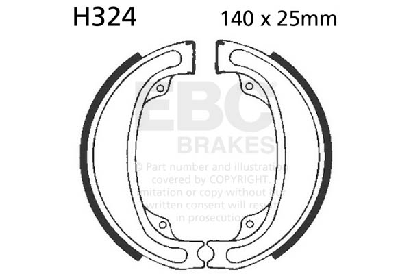 Brake shoe set EBC H324