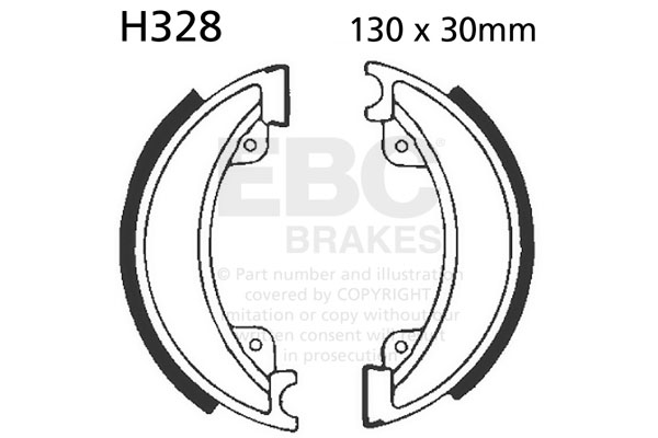 Brake shoe set EBC H328