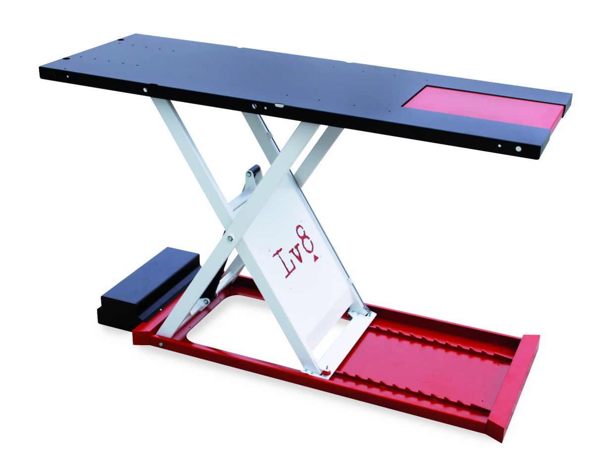 Motorcycle lift LV8 GOLDRAKE 600HCF MOTO FLOOR VERSION EG600HCFE with electro-hydraulic unit