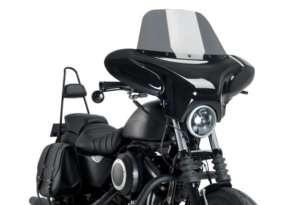 Windshield CUSTOMACCES BATWING EH0009H smoke