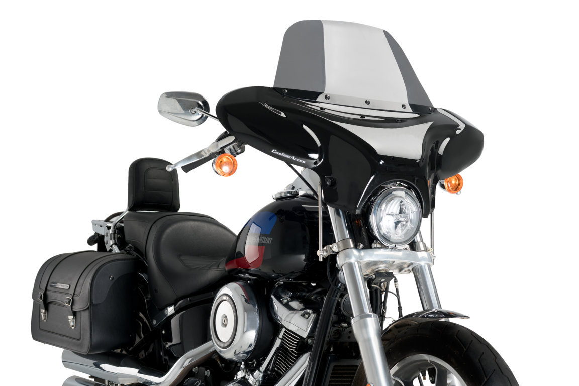 Windshield CUSTOMACCES BATWING EH0013H smoke
