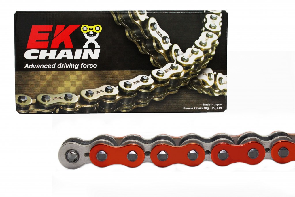 Premium QX-Ring lanac EK 520 SRX2 112 L Metallic Orange
