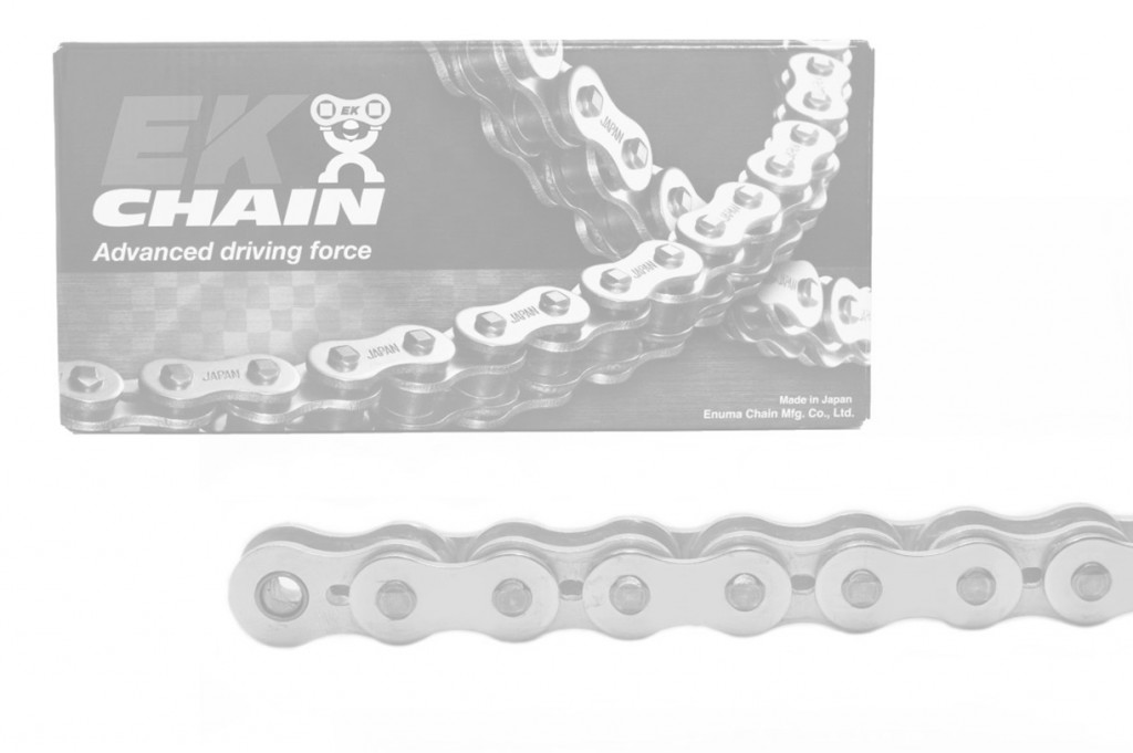 Chain kit EK - Silver chain 530 SRX, X-ring (X, NX, QX, XS), CHK front sprocket JT CHK rubber cushioned, CHK rear sprocket JT for YAMAHA SR 500 1979-1990
