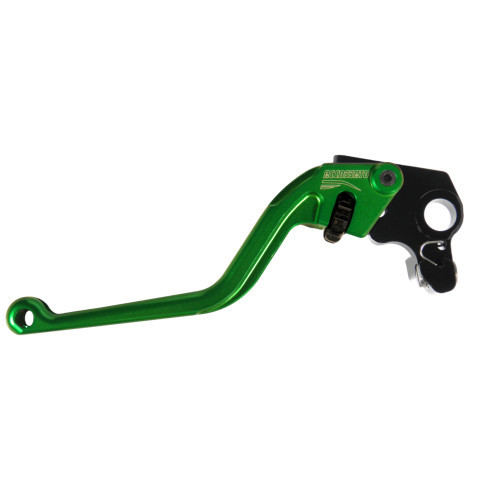 Clutch Lever ACCOSSATO ESC012 fixed CNC machined aluminium, green